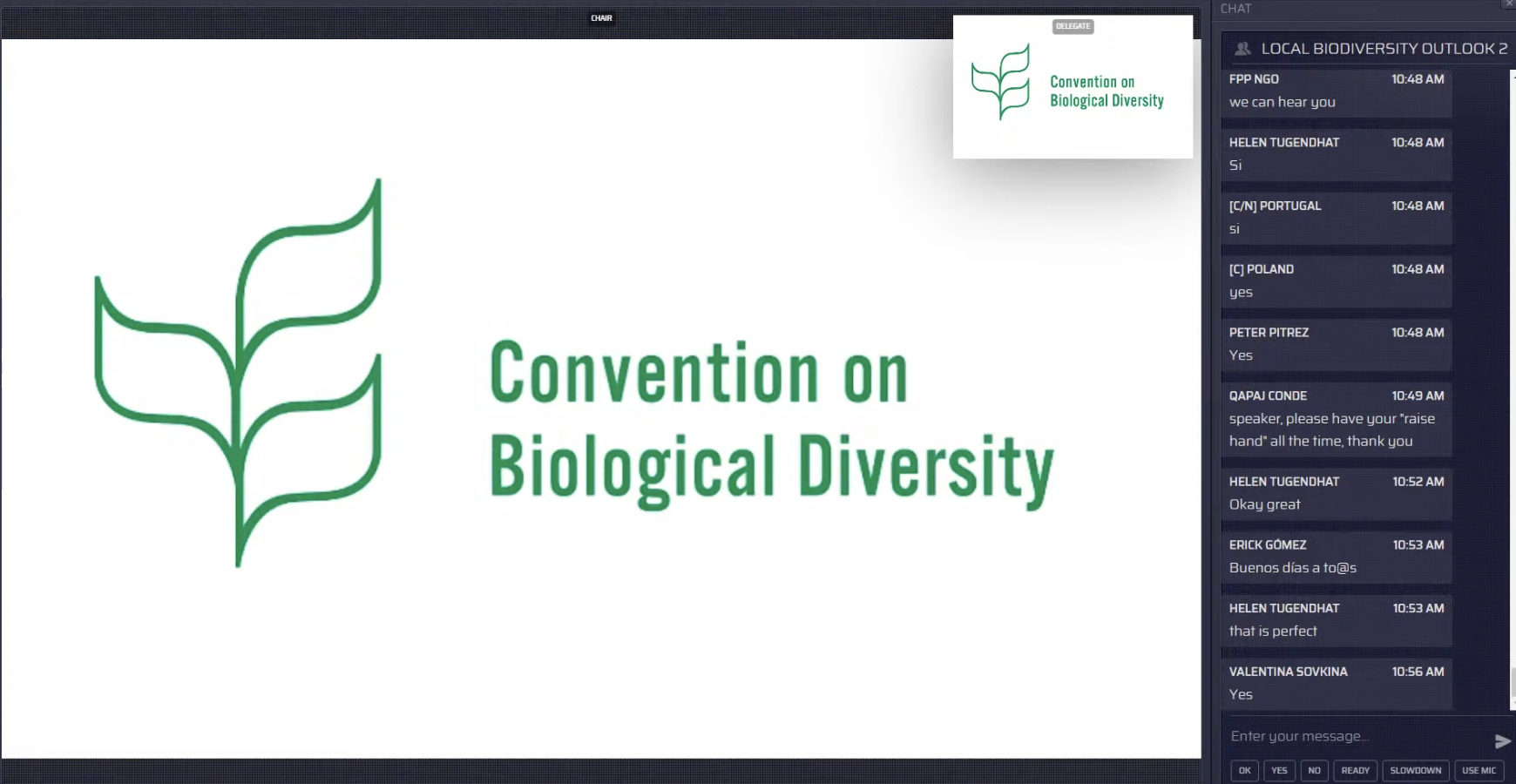 Launch of the second edition of the Local Biodiversity Outlooks